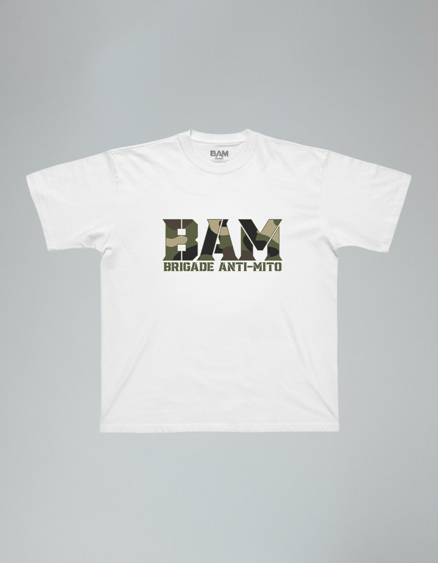 T-Shirt BAM CAMO - Blanc