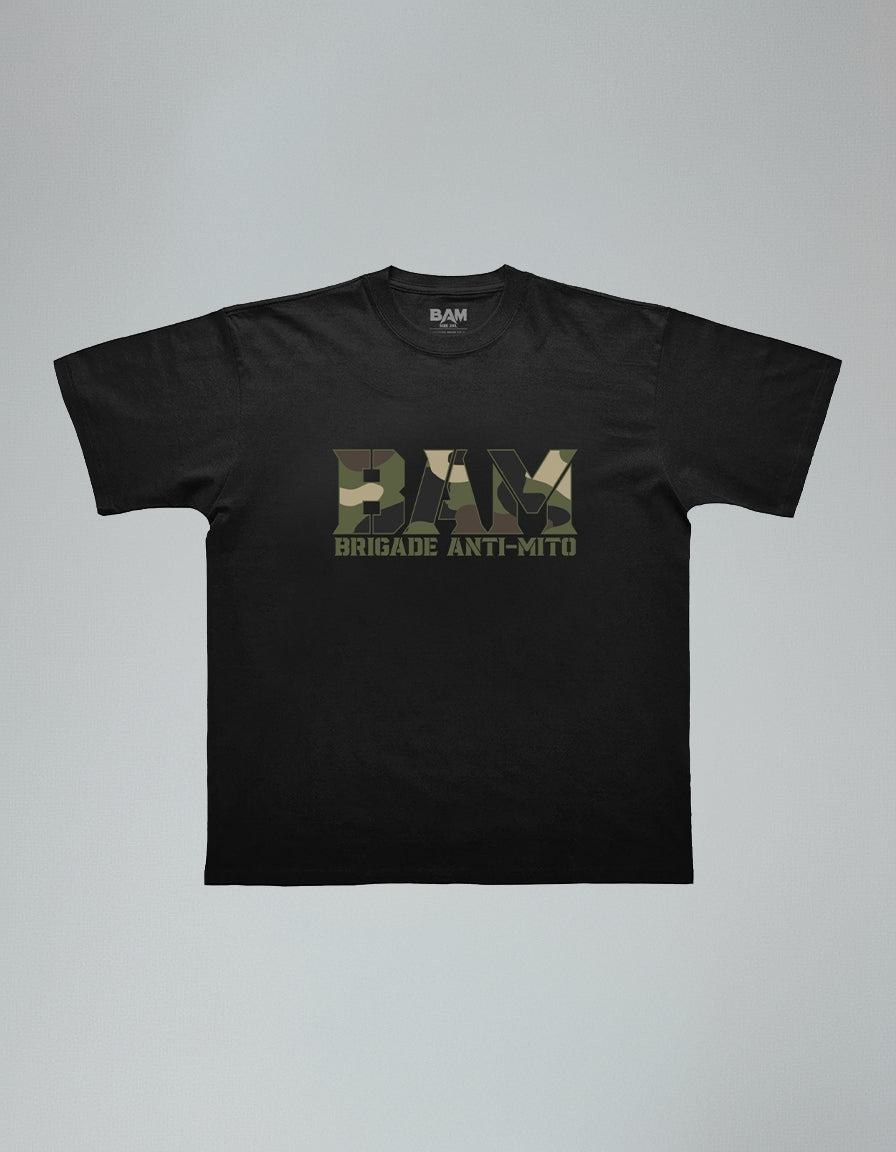 T-Shirt BAM CAMO - Noir