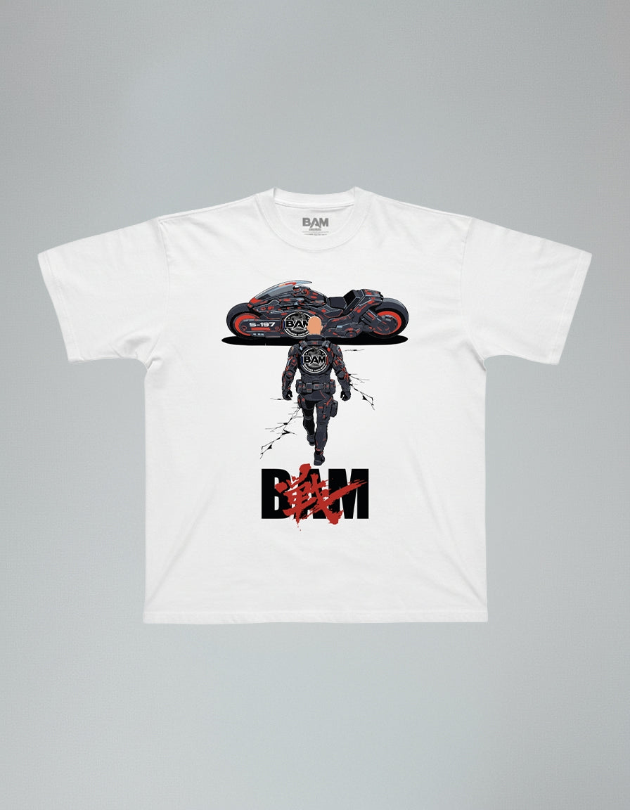 T-Shirt BAM AKIRA - Blanc