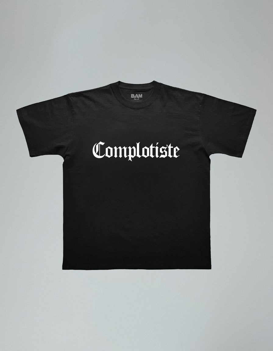 T-Shirt COMPLOTISTE - Noir