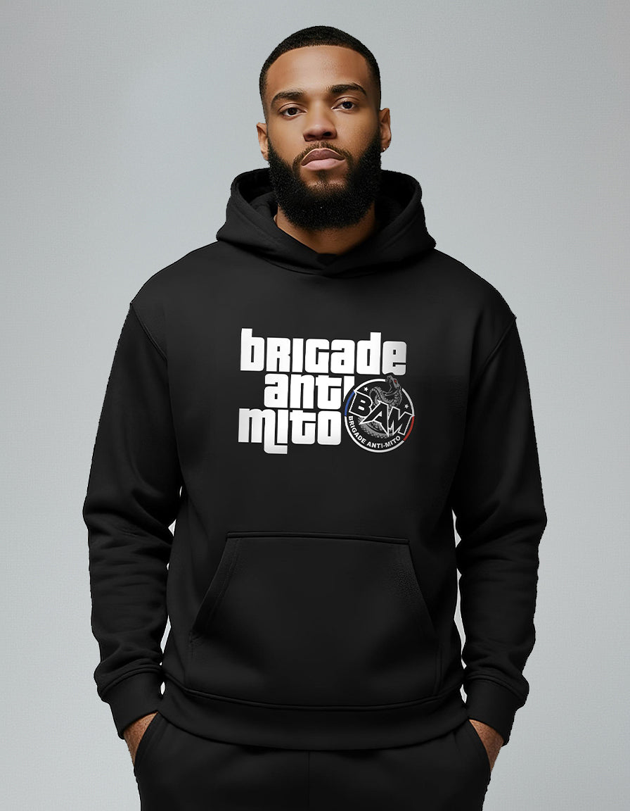 HOODIE BAM "GTA"- Noir