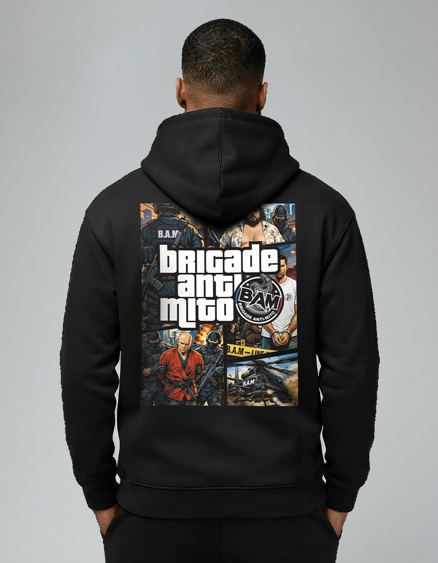 HOODIE BAM "GTA"- Noir